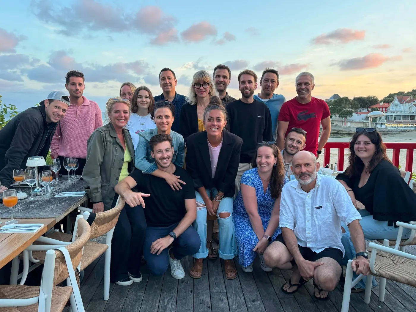 Le groupe du SPB17 lors d'une soirée du club